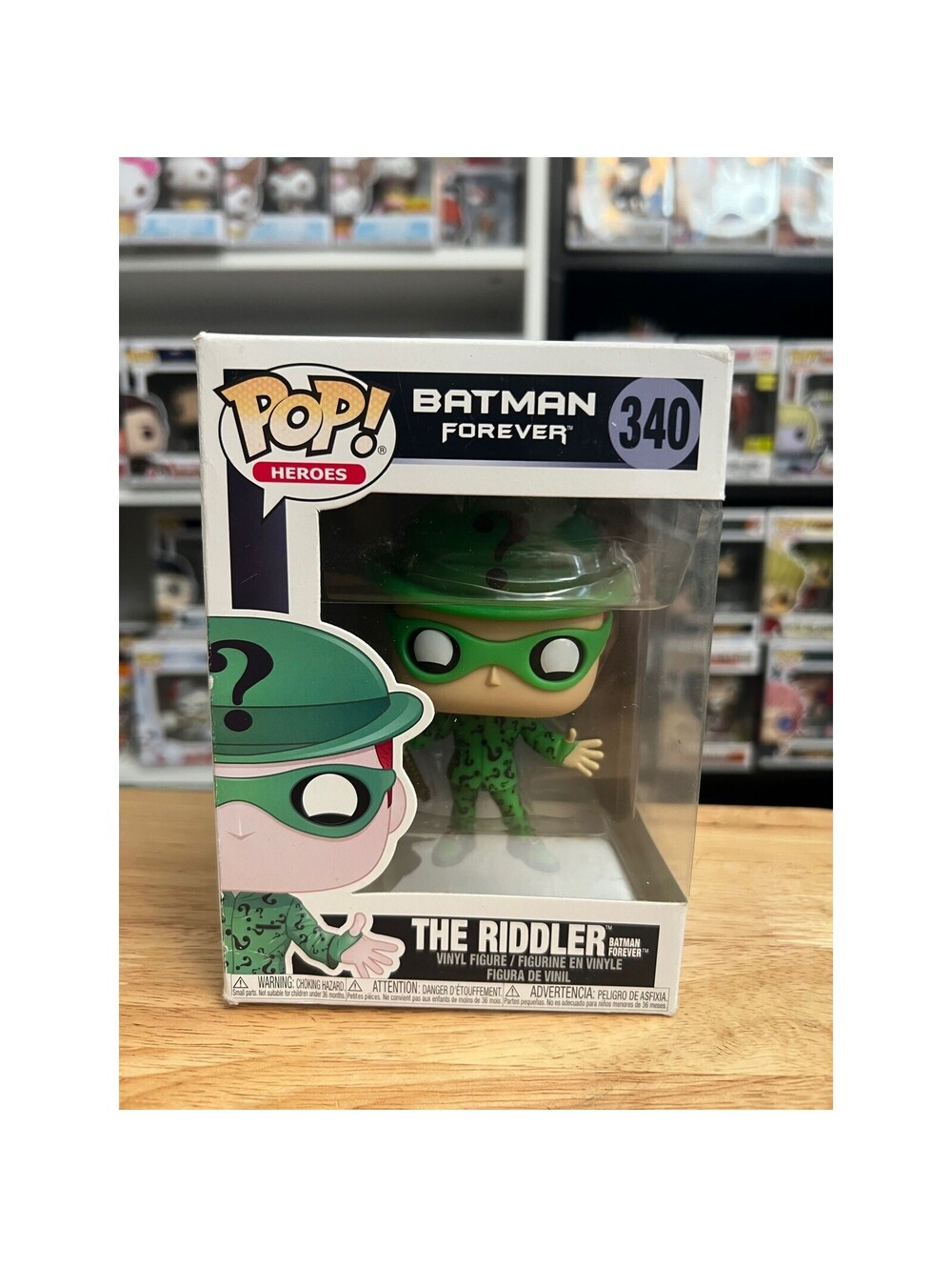 Riddler Batman Forever Funko Pop #340 Heroes Villains Jim Carrey Movie DC Comics